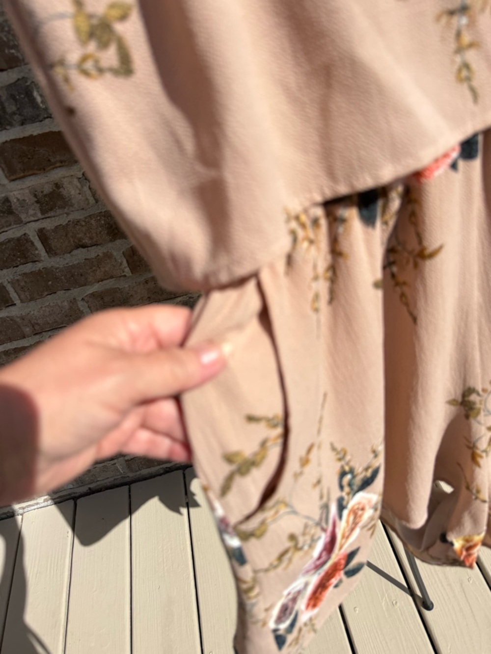 Umgee medium floral shorts romper sleeveless - Picture 3 of 7